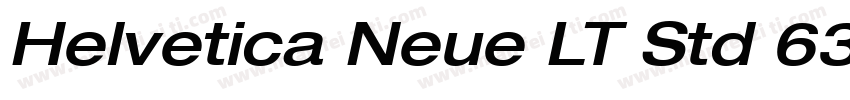 Helvetica Neue LT Std 63 Medium Ext字体转换